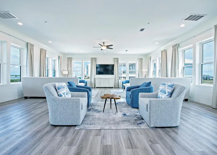Over The Moon - 8 Bedroom - Sleeps 28 - Private Pool & Pier - Prickett *